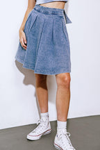 YOUR EYES ON MINE DENIM MINI SKIRT Flying Tomato