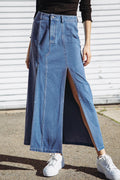 SWEET TALKING DENIM MIDI SKIRT Flying Tomato