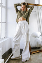 FOREVER BY YOUR SIDE WOVEN CARGO PANTS Flying Tomato