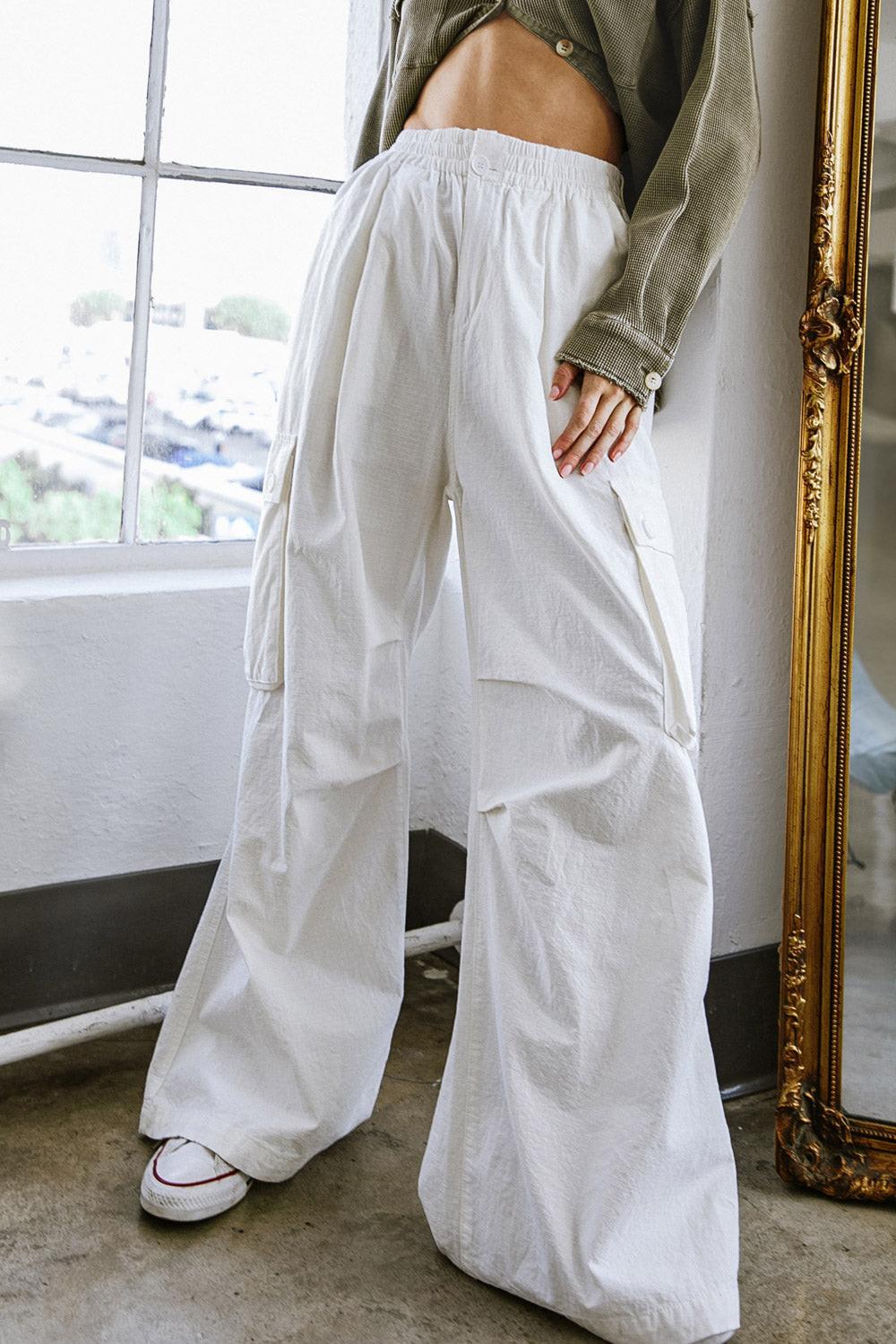 FOREVER BY YOUR SIDE WOVEN CARGO PANTS Flying Tomato