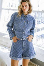 MEET ME THERE DENIM SHORT Flying Tomato