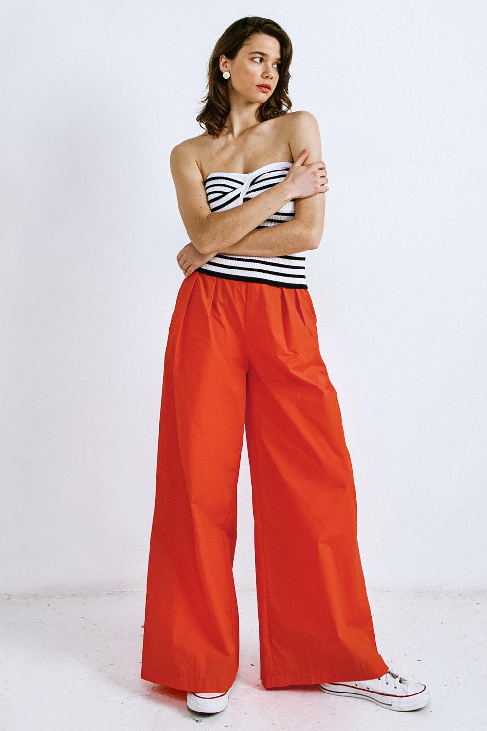 LOOK YOUR BEST POPLIN PANTS Flying Tomato