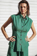 CLEAN SLATE DENIM TOP Flying Tomato