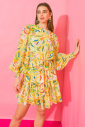 WISH FOR MORE WOVEN MINI DRESS Flying Tomato