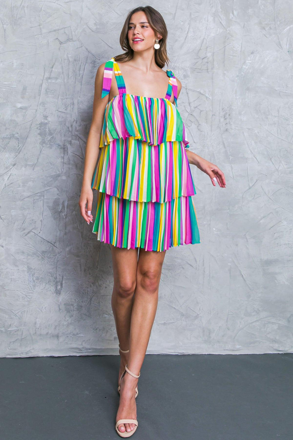 PROPER PARADISE WOVEN MINI DRESS Flying Tomato