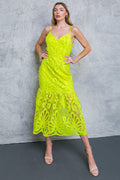 MANHATTAN VILLAGE LACE MIDI DRESS Flying Tomato