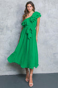 SUN-KISSED STYLE WOVEN MIDI DRESS Flying Tomato