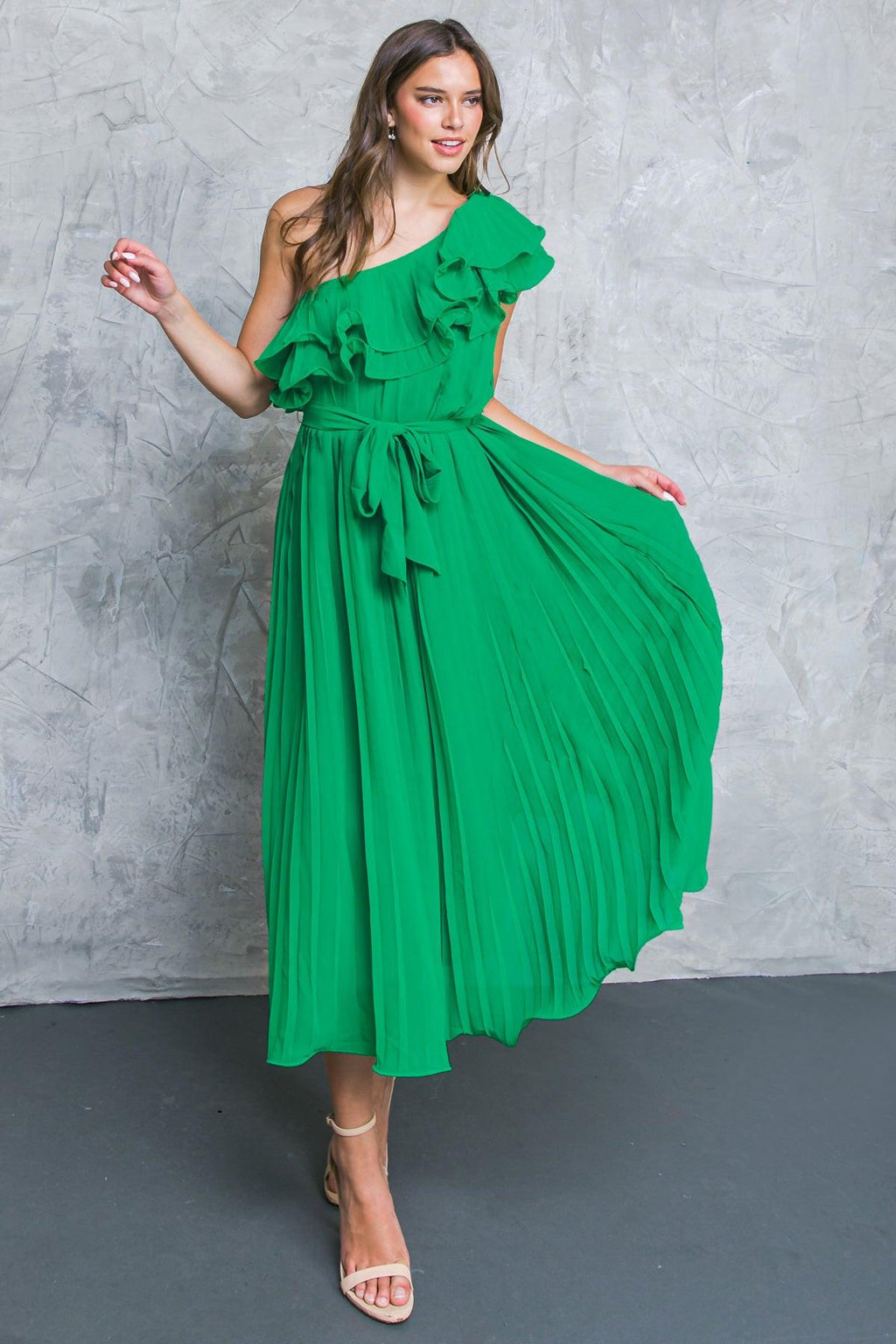 SUN-KISSED STYLE WOVEN MIDI DRESS Flying Tomato