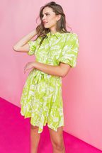 AM I DREAMING WOVEN MINI DRESS Flying Tomato
