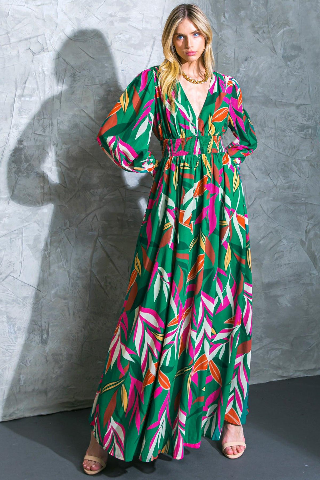 GONE COASTAL WOVEN MAXI DRESS Flying Tomato