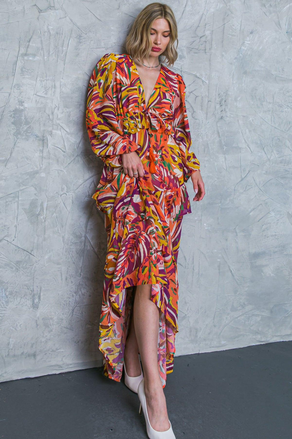 WONDERFUL SOUL WOVEN MAXI DRESS Flying Tomato
