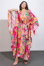 SEASIDE GIRLS WOVEN KAFTAN DRESS Flying Tomato
