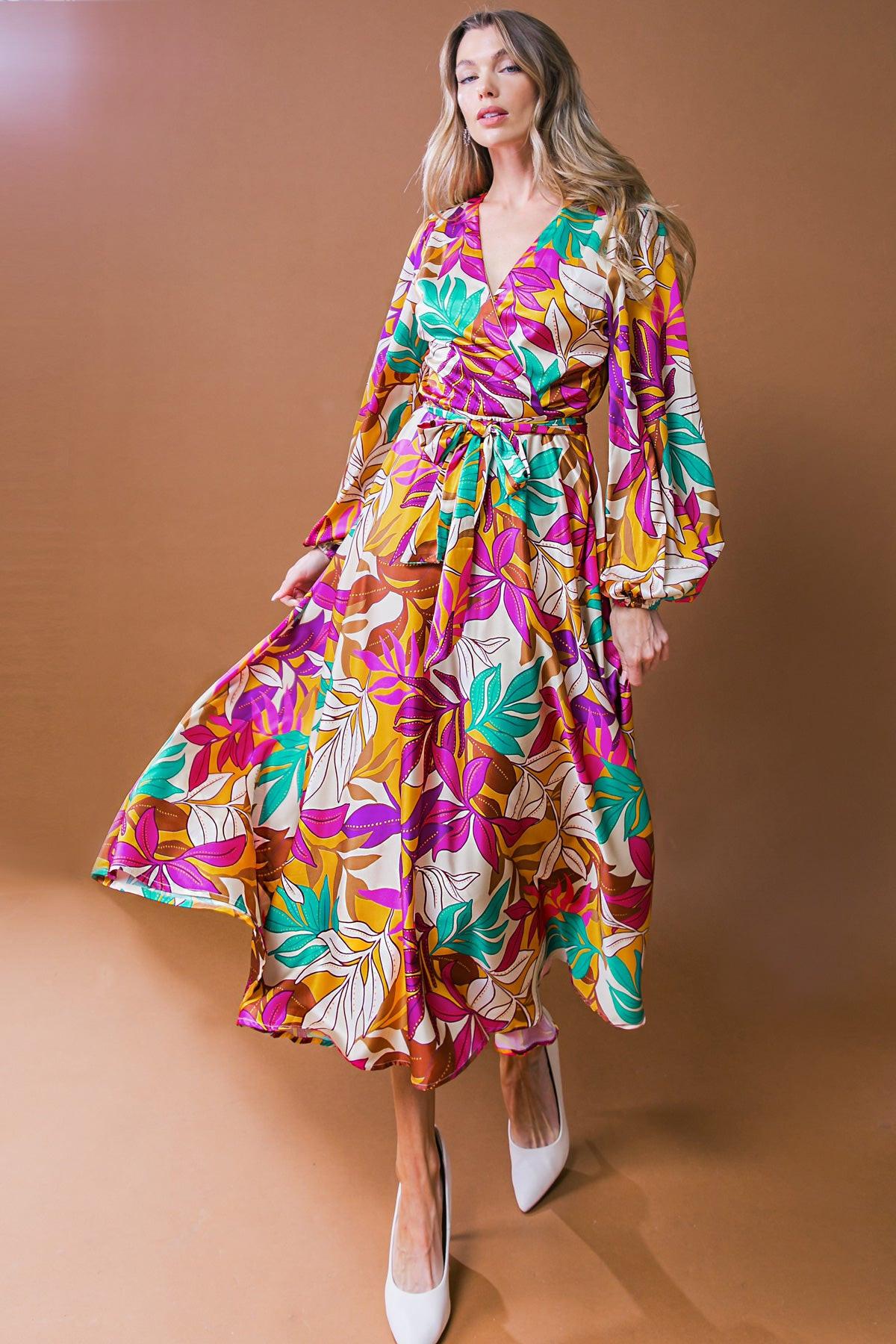 CAREFREE CONFIDENCE WOVEN MIDI DRESS Flying Tomato