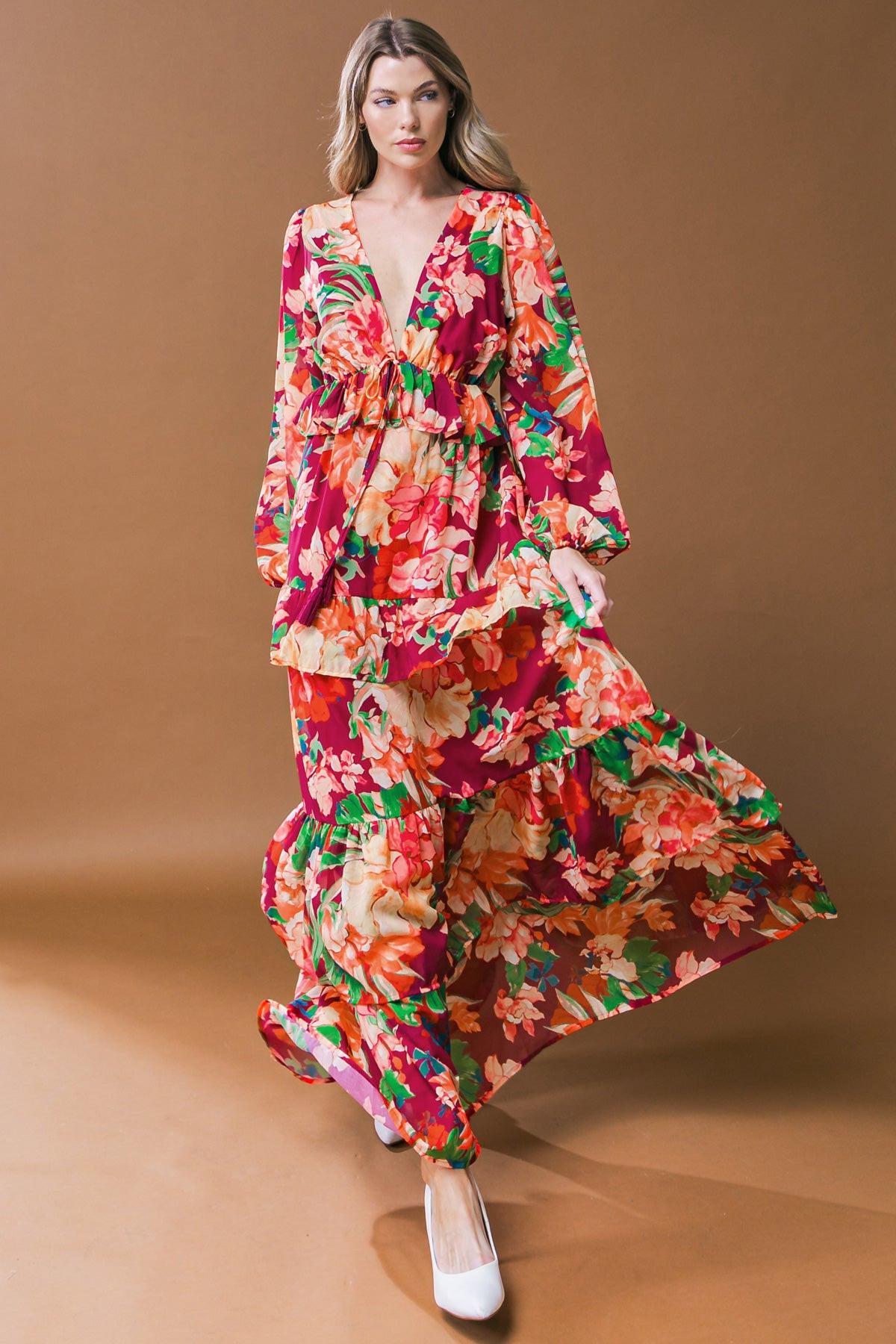 LEAVE YOU SPEECHLESS WOVEN MAXI DRESS Flying Tomato