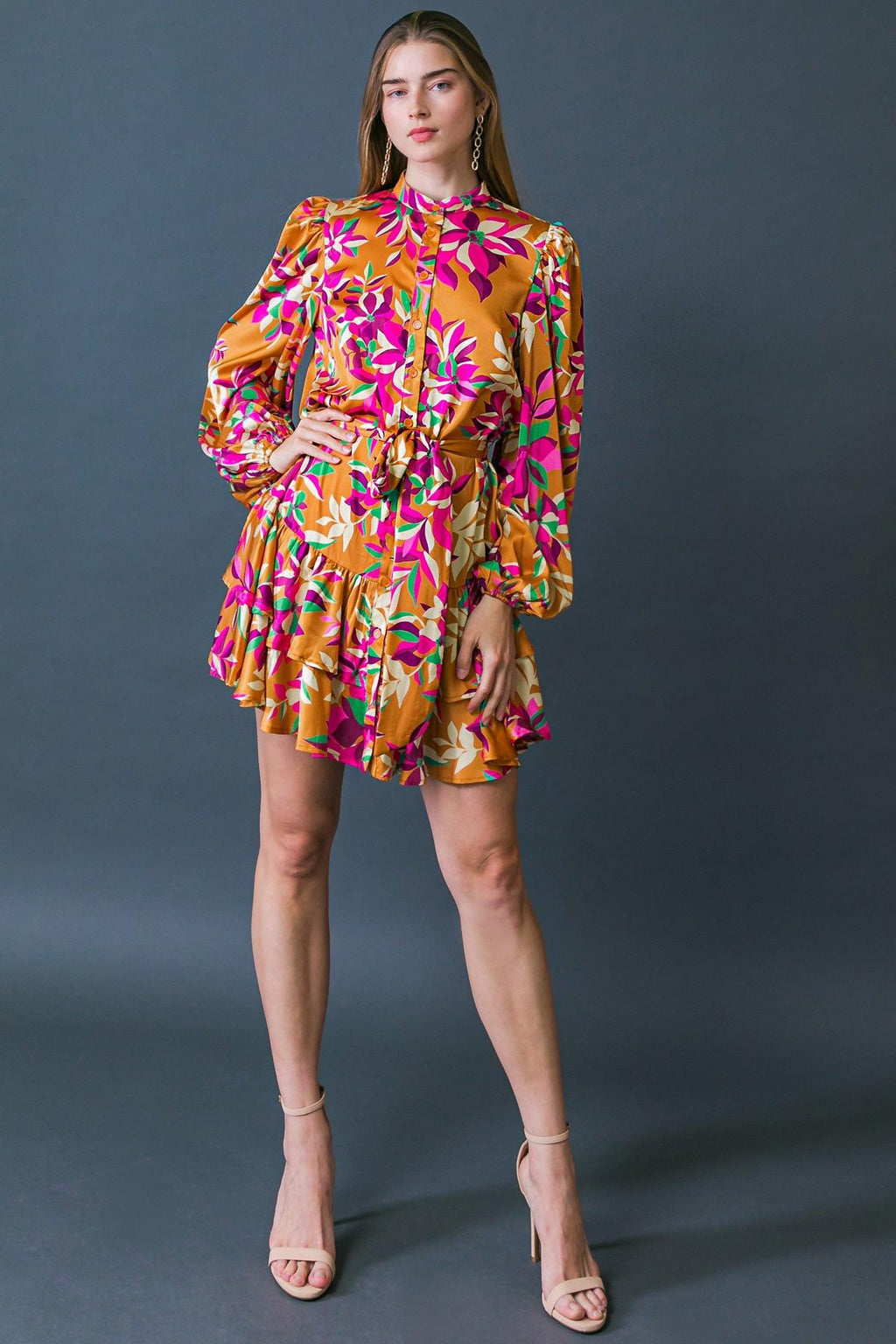 JUST BELIEVE IN ME WOVEN MINI DRESS Flying Tomato