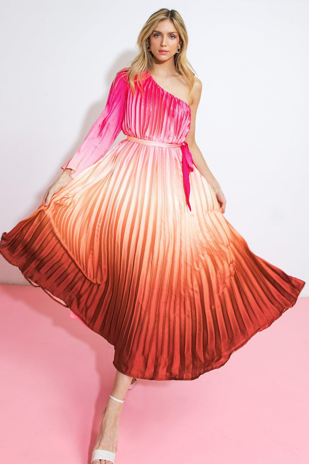 YOU'RE MY LOVER WOVEN MIDI DRESS Flying Tomato