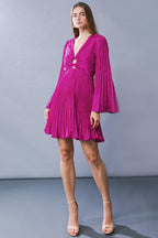 GRACEFUL ENTRANCE SATIN MINI DRESS Flying Tomato