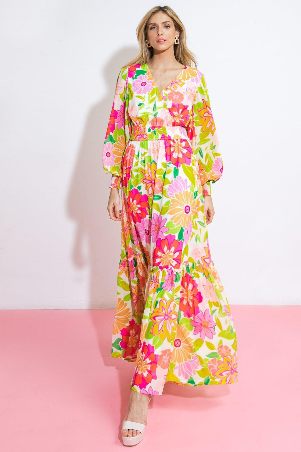HEADING UPTOWN WOVEN MAXI DRESS Flying Tomato