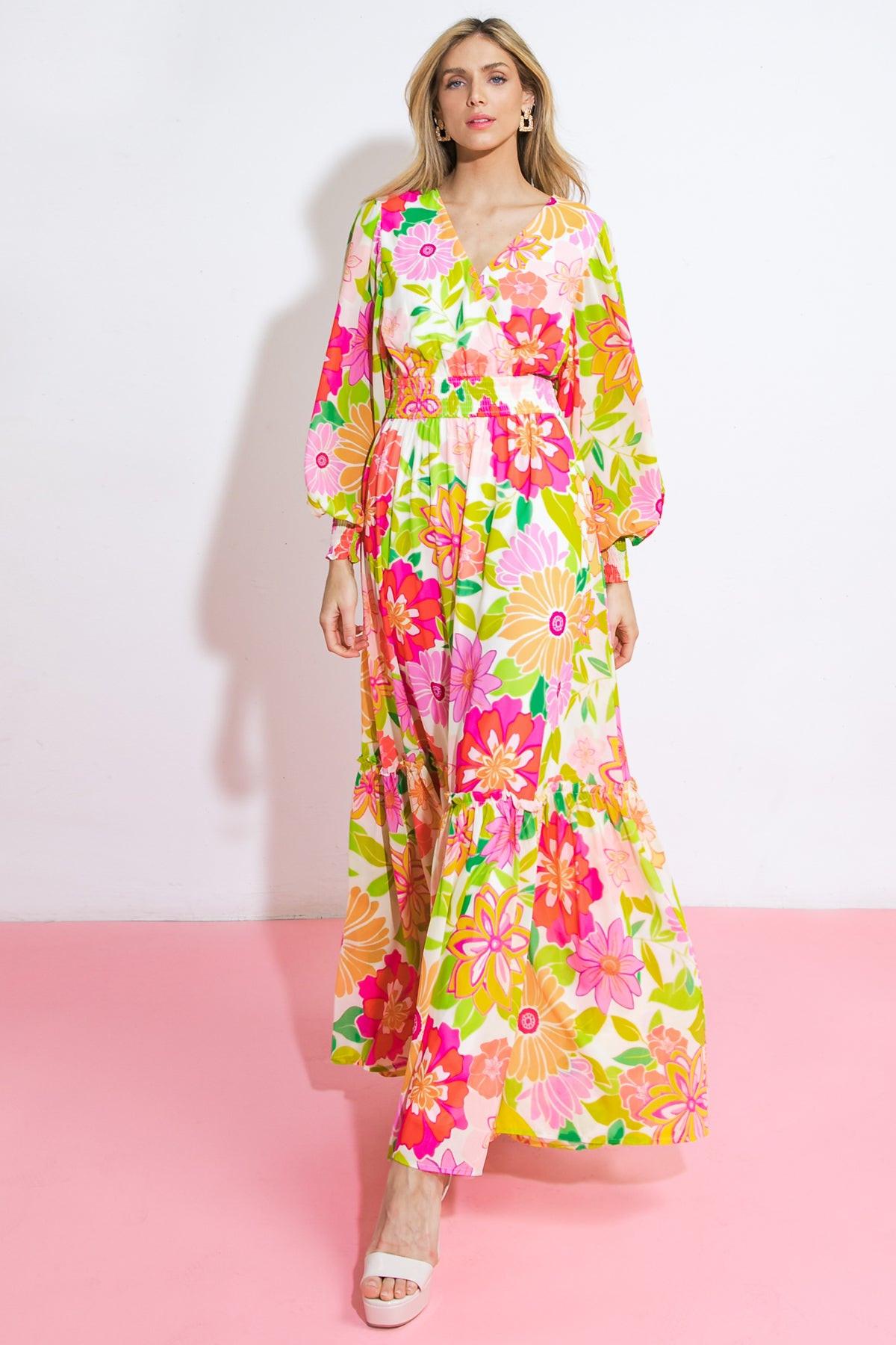 HEADING UPTOWN WOVEN MAXI DRESS Flying Tomato