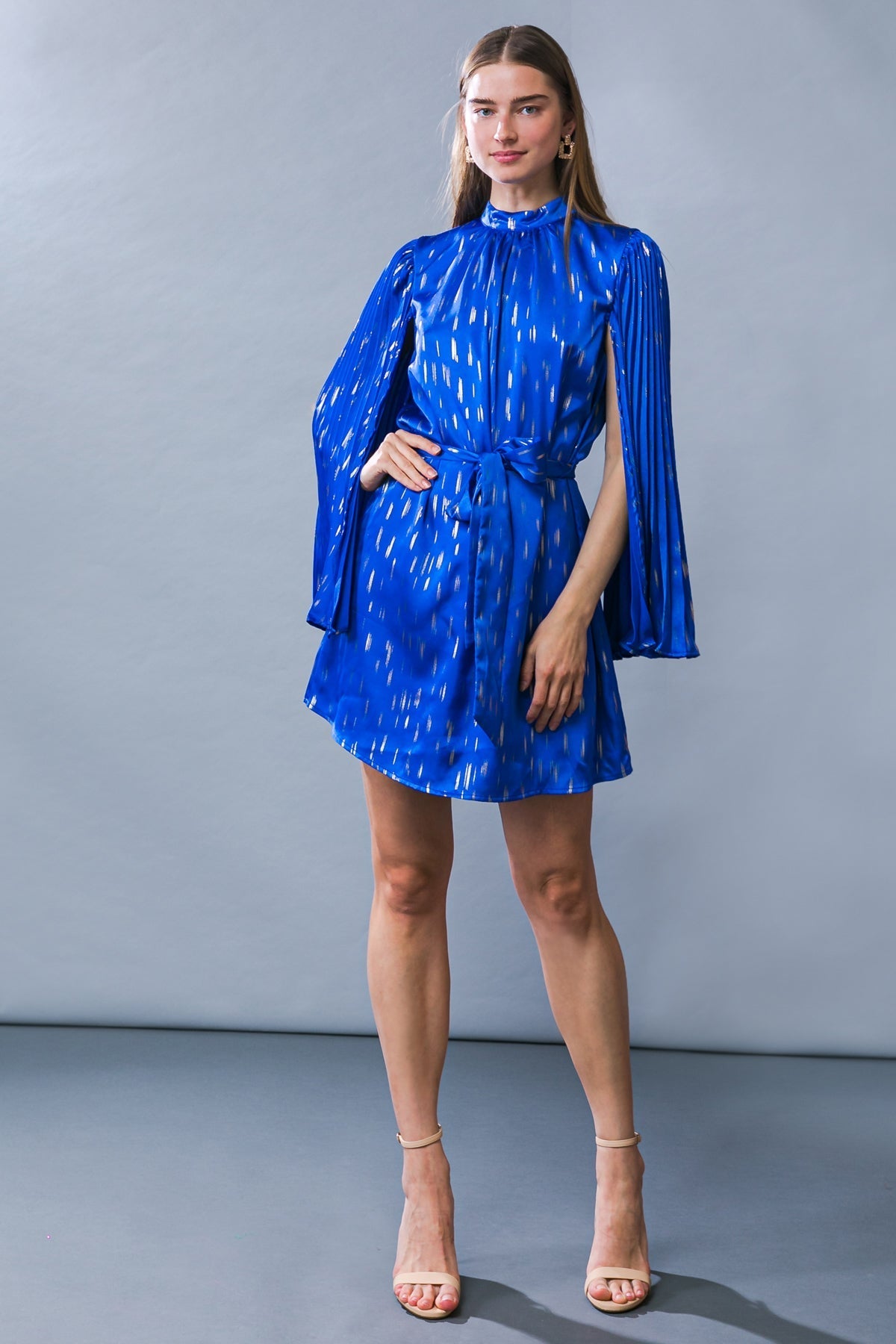 MESMERIZING ELEGANCE WOVEN MINI DRESS Flying Tomato