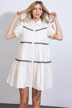 A WOW MOMENT WOVEN MINI DRESS Flying Tomato