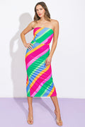 ALL OR NOTHING PONTI MIDI DRESS Flying Tomato