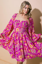 THRIVING ALL NIGHT WOVEN MINI DRESS Flying Tomato