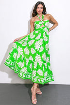 CAUSE A SCENE WOVEN MIDI DRESS Flying Tomato