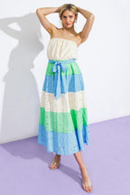 TAKE ME TO CABO WOVEN MIDI DRESS Flying Tomato