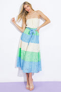 TAKE ME TO CABO WOVEN MIDI DRESS Flying Tomato