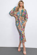 NOTHING'S CHANGED WOVEN MIDI DRESS Flying Tomato