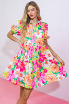 DIVINE INTUITION WOVEN MINI DRESS Flying Tomato