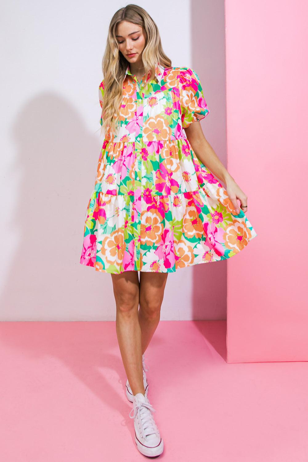 DIVINE INTUITION WOVEN MINI DRESS Flying Tomato