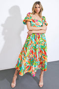 LONG LOST LOVER WOVEN MIDI DRESS Flying Tomato