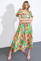 LONG LOST LOVER WOVEN MIDI DRESS Flying Tomato