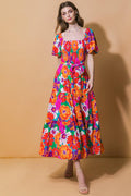 EVERYONE'S DESIRE WOVEN MIDI DRESS Flying Tomato