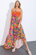 INTO THE THICK OF IT COMBINATION MIDI DRESS Flying Tomato