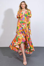 GARDEN OF LIFE WOVEN MIDI DRESS Flying Tomato
