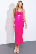 SHE'S GOT WOVEN MIDI DRESS Flying Tomato