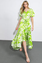 ONLY TONIGHT WOVEN MIDI DRESS Flying Tomato