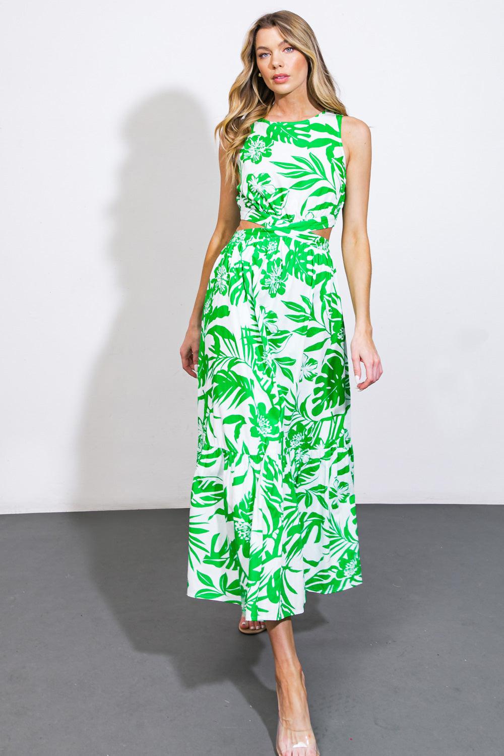 LIVE YOUR TRUTH WOVEN MIDI DRESS Flying Tomato