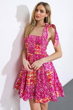 DANCING IN THE SUN WOVEN MINI DRESS Flying Tomato
