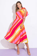 SWEETEN THE DAY WOVEN MIDI DRESS Flying Tomato