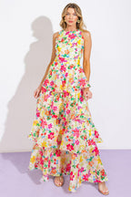 DEL REY HIGH RISE WOVEN MAXI DRESS Flying Tomato