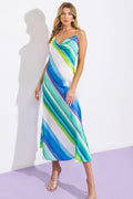 SENSE OF SERENITY WOVEN SATIN MIDI DRESS Flying Tomato