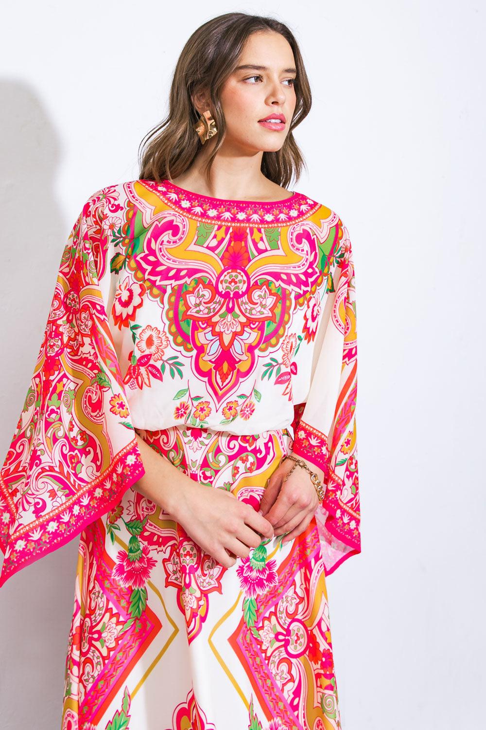 STUCK ON YOU WOVEN MIDI DRESS Flying Tomato