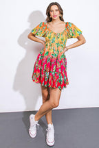 ROAD TO NASHVILLE WOVEN MINI DRESS Flying Tomato
