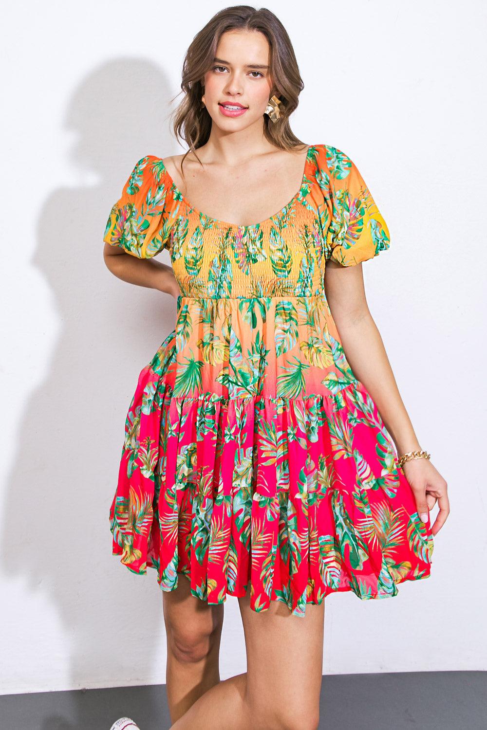 ROAD TO NASHVILLE WOVEN MINI DRESS Flying Tomato