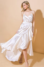 POETRY OF THE HEART WOVEN MIDI DRESS Flying Tomato