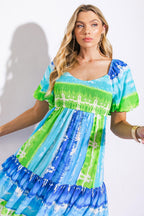 ESSENCE OF SUMMER WOVEN MINI DRESS Flying Tomato